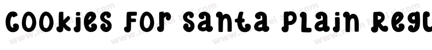 Cookies For Santa Plain Regular字体转换